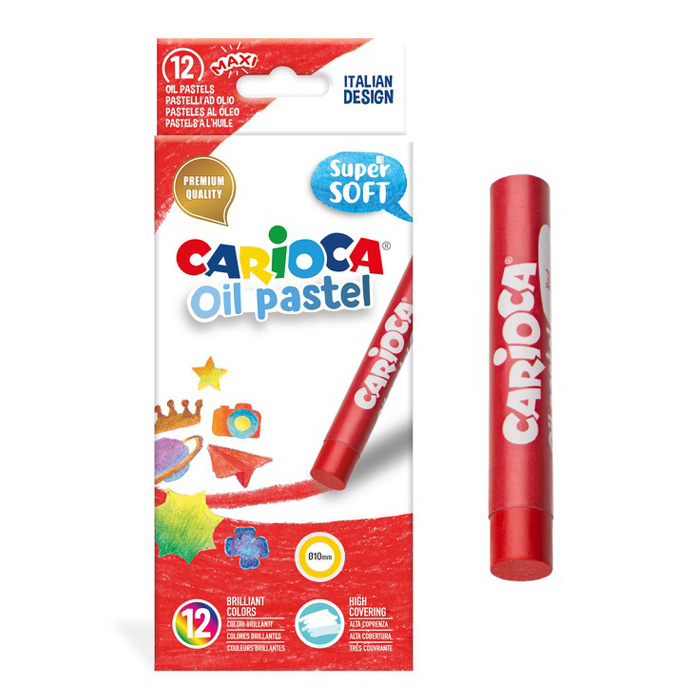 Creioane cerate Oil Pastel Maxi 12/set - Carioca